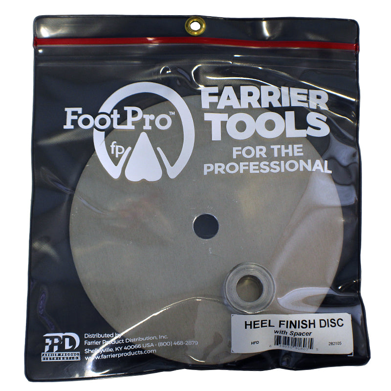 Disque de finition du talon et entretoise