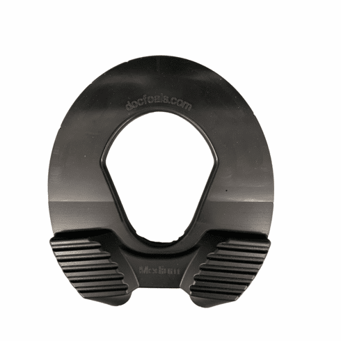 Almohadilla negra Doc Foals mediana (se vende por pares)