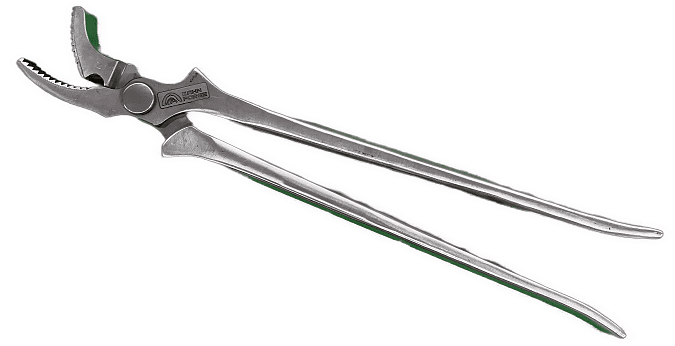 Clavo remachador bajo de mandíbula curva Kahn Forge de 12"