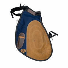 Badger Built Ergonomic Farrier Apron Blue w/Brown