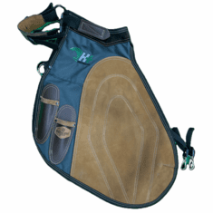 Badger Built Ergonomic Farrier Apron Gray w/Brown