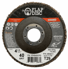 Ceramic 4.5 Flap Disc 40 Grit